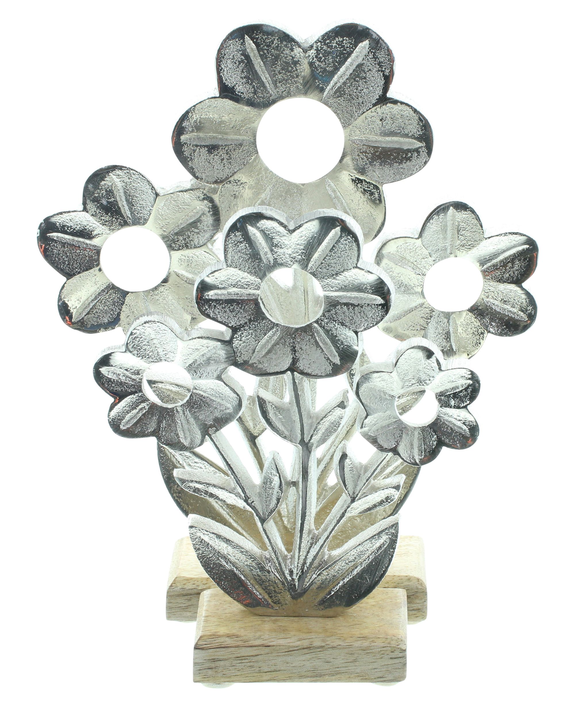 Blume "Silber, 2er Set im Frank Flechtwaren Online Shop für Ostern kaufen Blume "Silber, 2er Set im Frank Flechtwaren Online Shop für Ostern kaufen