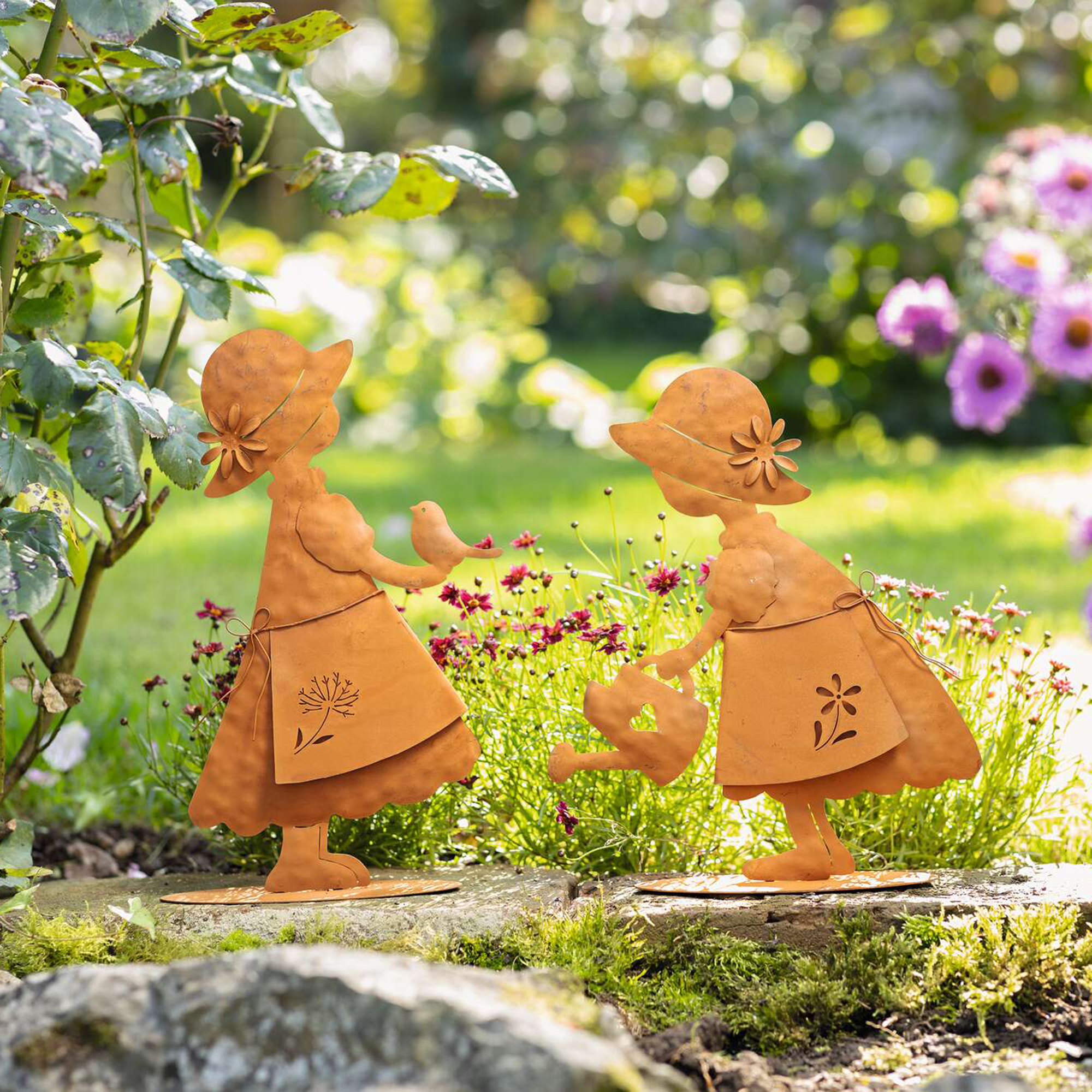 Dekofigur "Mädchen", 2er Set  im Frank Flechtwaren Online Shop kaufen