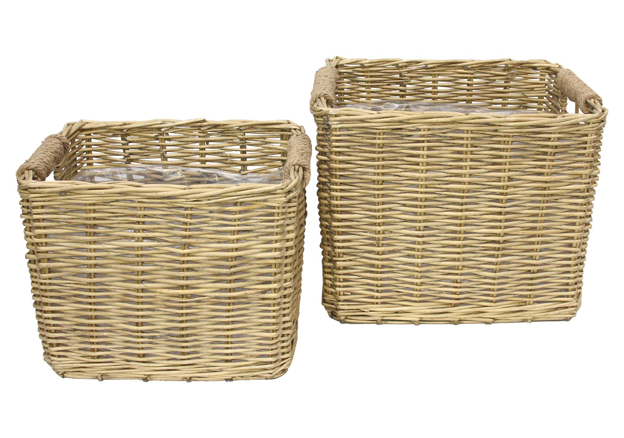 Pflanzkorb "Weiden-Chic", 2er Set im Frank Flechtwaren Online Shop für Pflanzkörbe kaufen Pflanzkorb "Weiden-Chic", 2er Set im Frank Flechtwaren Online Shop für Pflanzkörbe kaufen