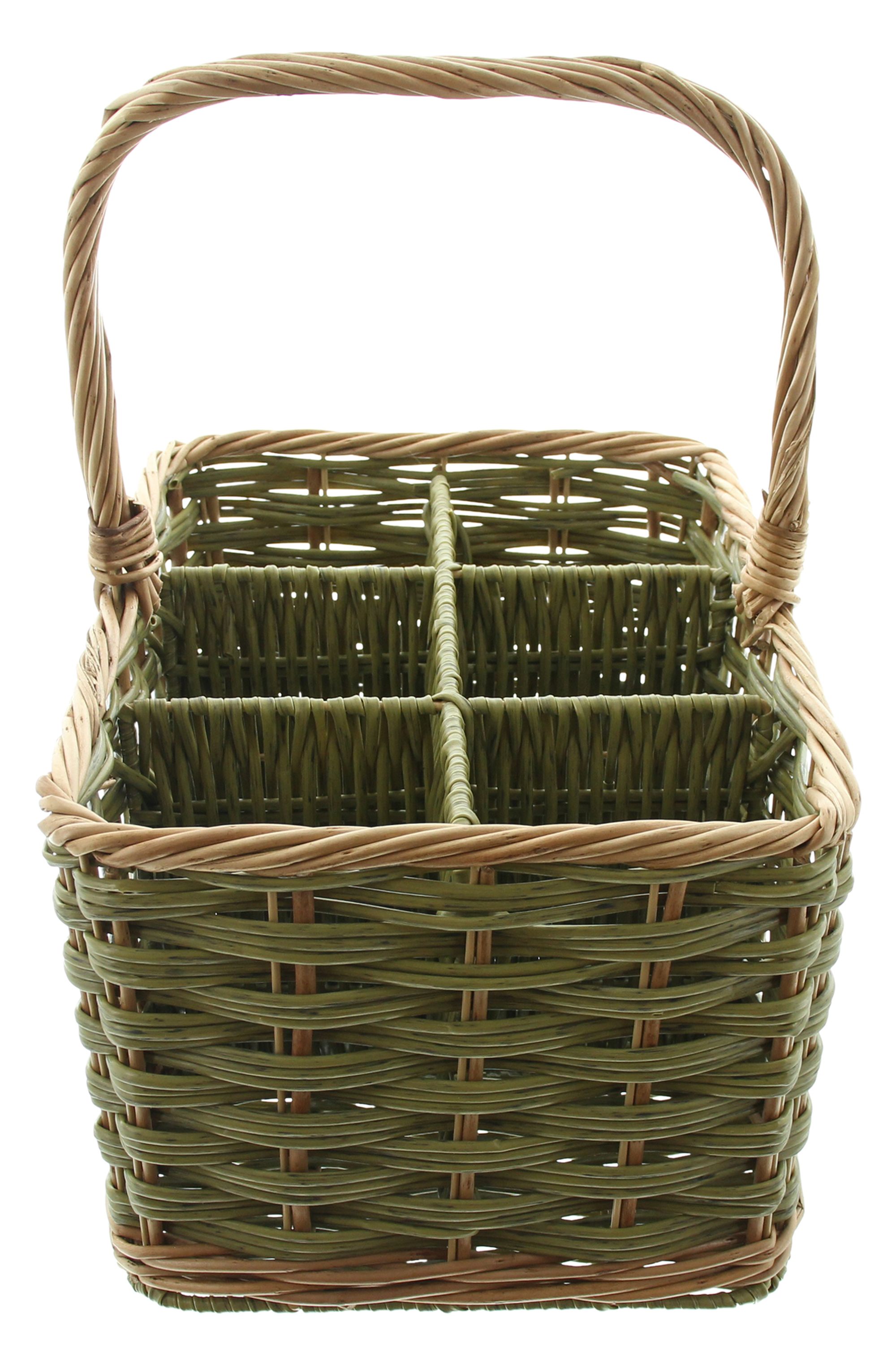 Flaschenkorb "Washed Green", für 6 Flaschen im Frank Flechtwaren Online Shop für Flaschenkörbe kaufen Flaschenkorb "Washed Green", für 6 Flaschen im Frank Flechtwaren Online Shop für Flaschenkörbe kaufen