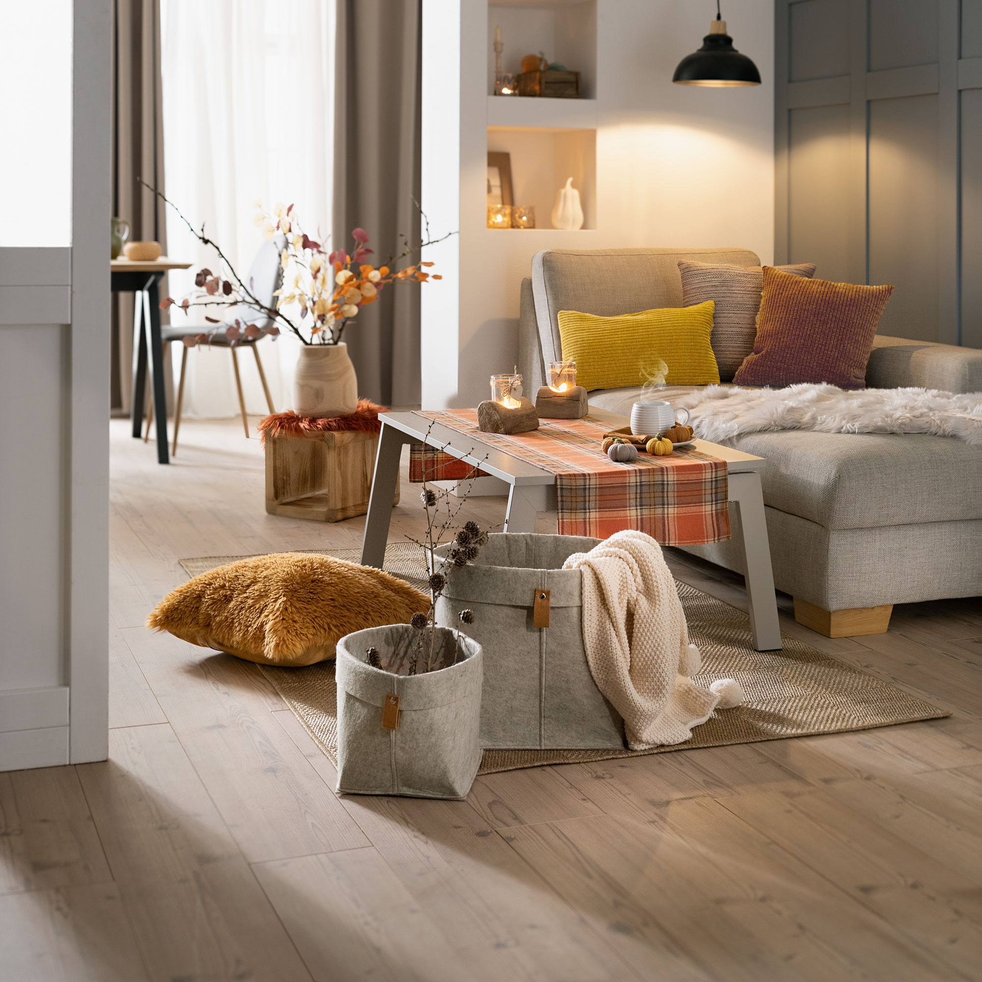 Tischläufer "Karo-Look" im Frank Flechtwaren Online Shop für Herbst kaufen Tischläufer "Karo-Look" im Frank Flechtwaren Online Shop für Herbst kaufen