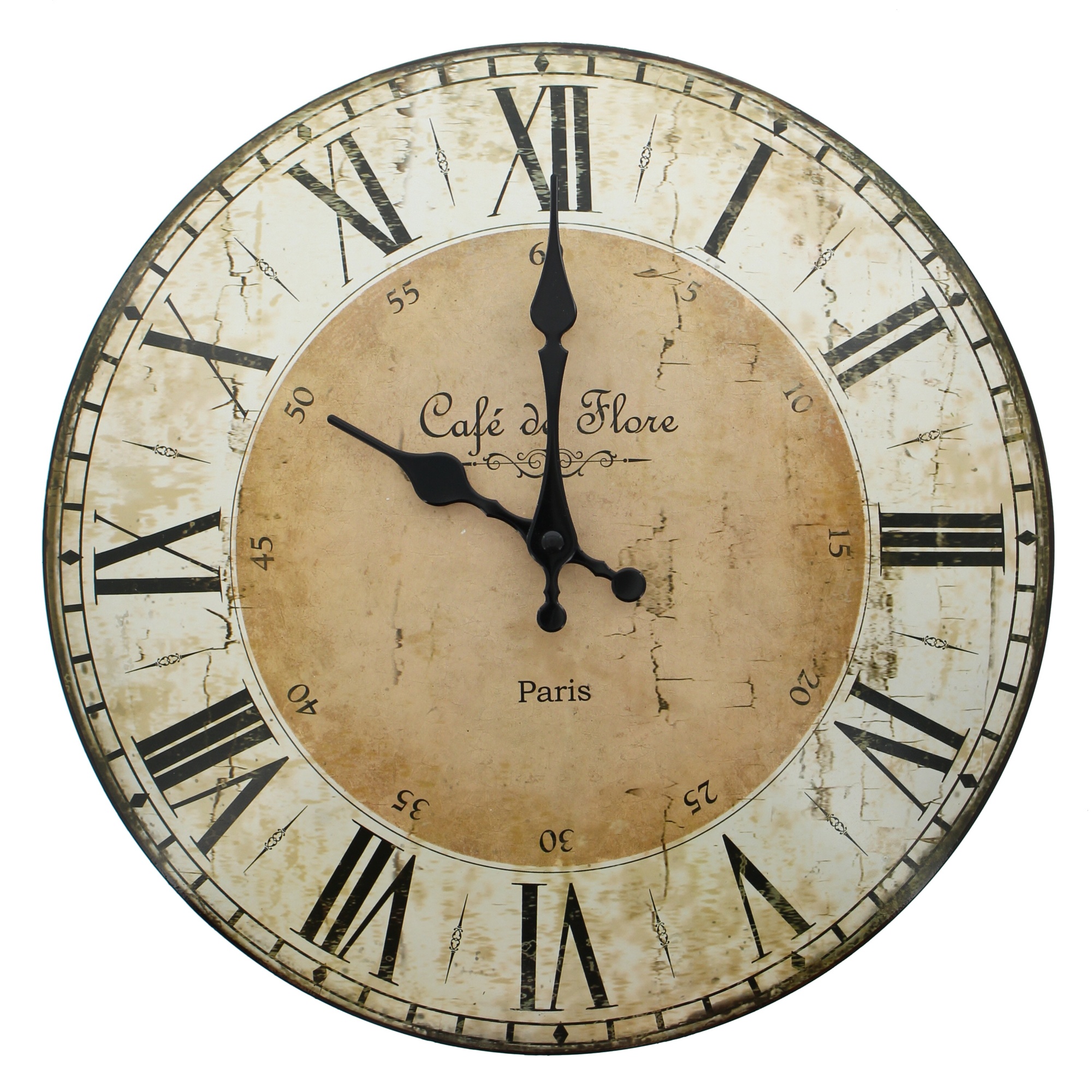 Wanduhr "Café de Flore"  im Frank Flechtwaren Online Shop für Uhren kaufen