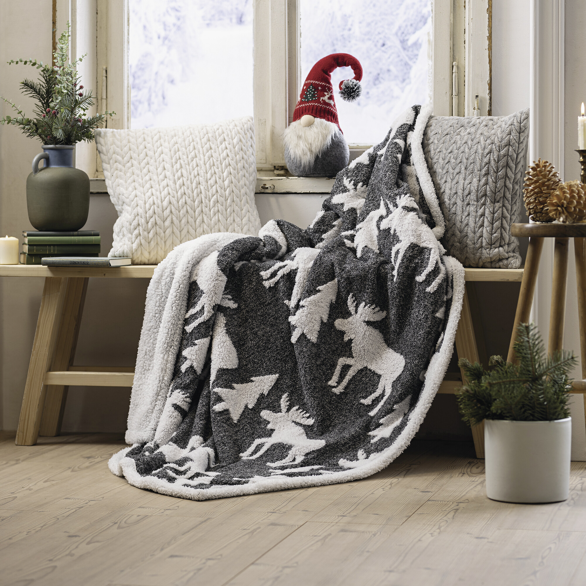 Kuscheldecke "Elch"  im Frank Flechtwaren Online Shop kaufen
