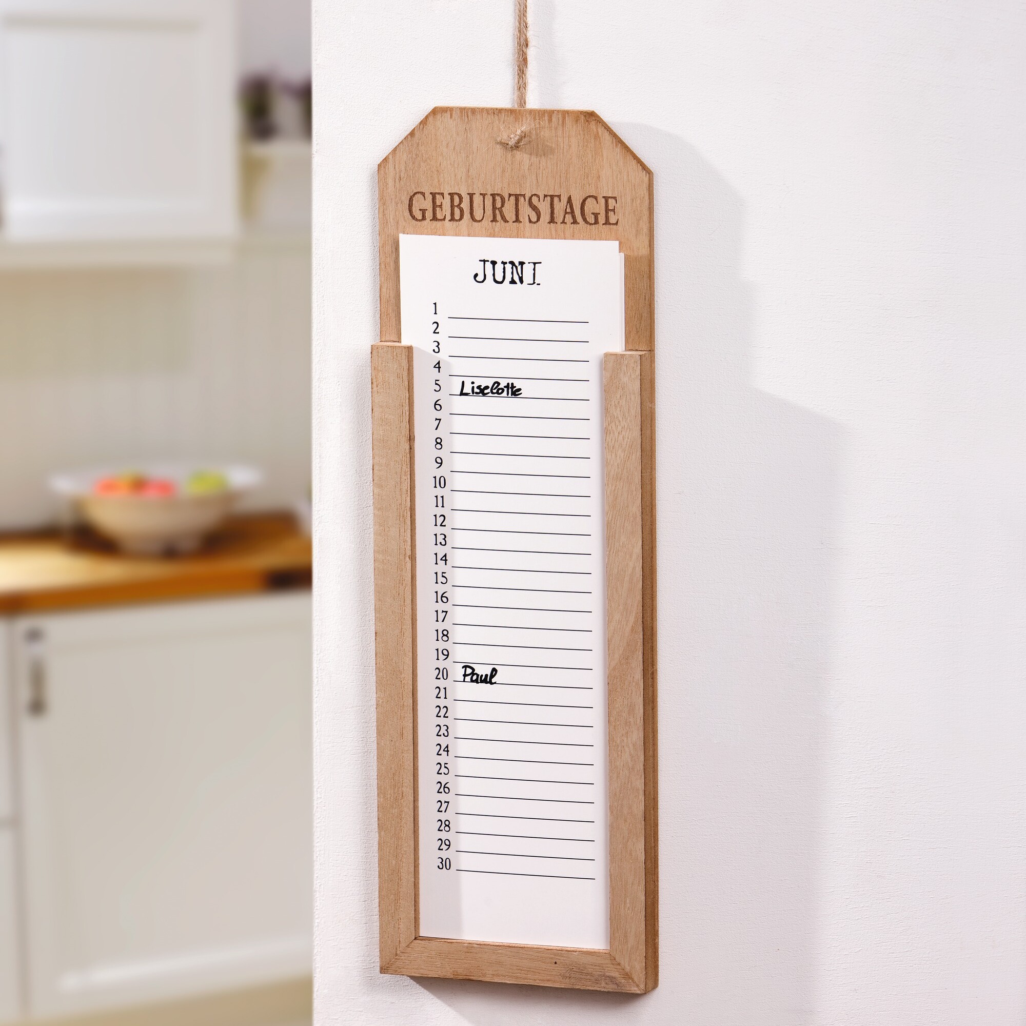 Memoboard "Geburtstage"  im Frank Flechtwaren Online Shop kaufen