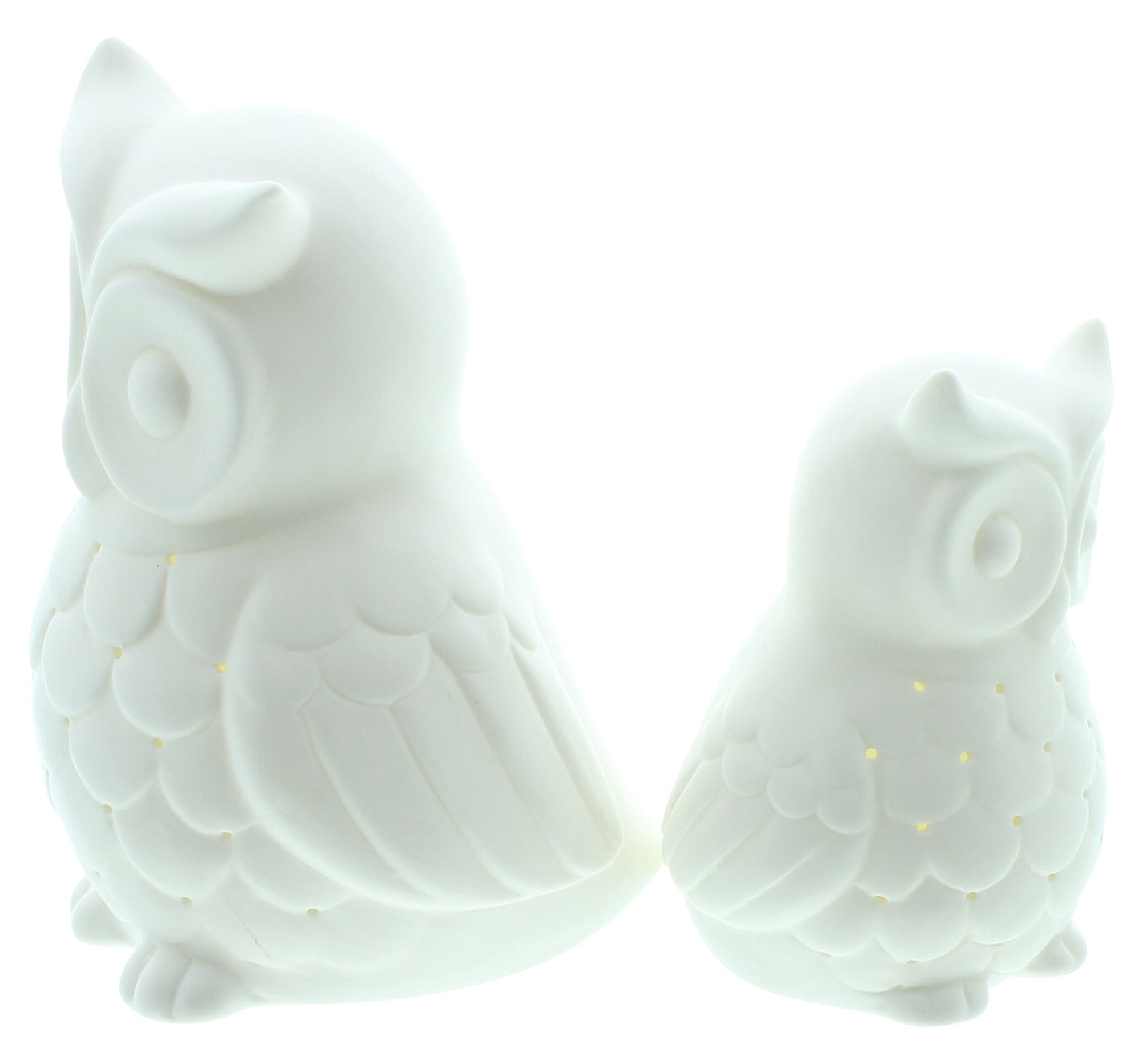 LED-Eule "White", 2er Set  im Frank Flechtwaren Online Shop für Herbst kaufen