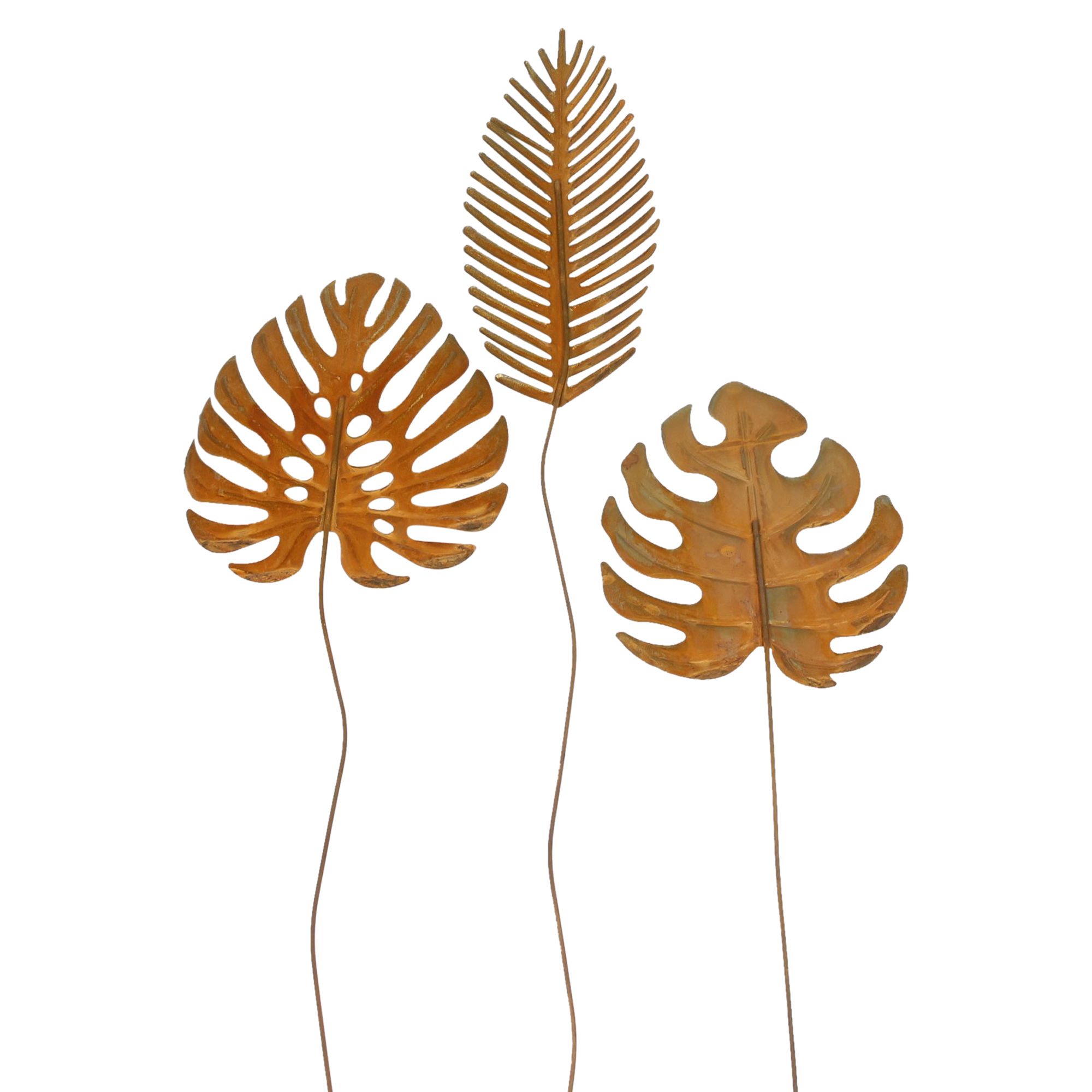 Gartenstecker "Blätter", 3er Set im Frank Flechtwaren Online Shop für Herbst kaufen Gartenstecker "Blätter", 3er Set im Frank Flechtwaren Online Shop für Herbst kaufen