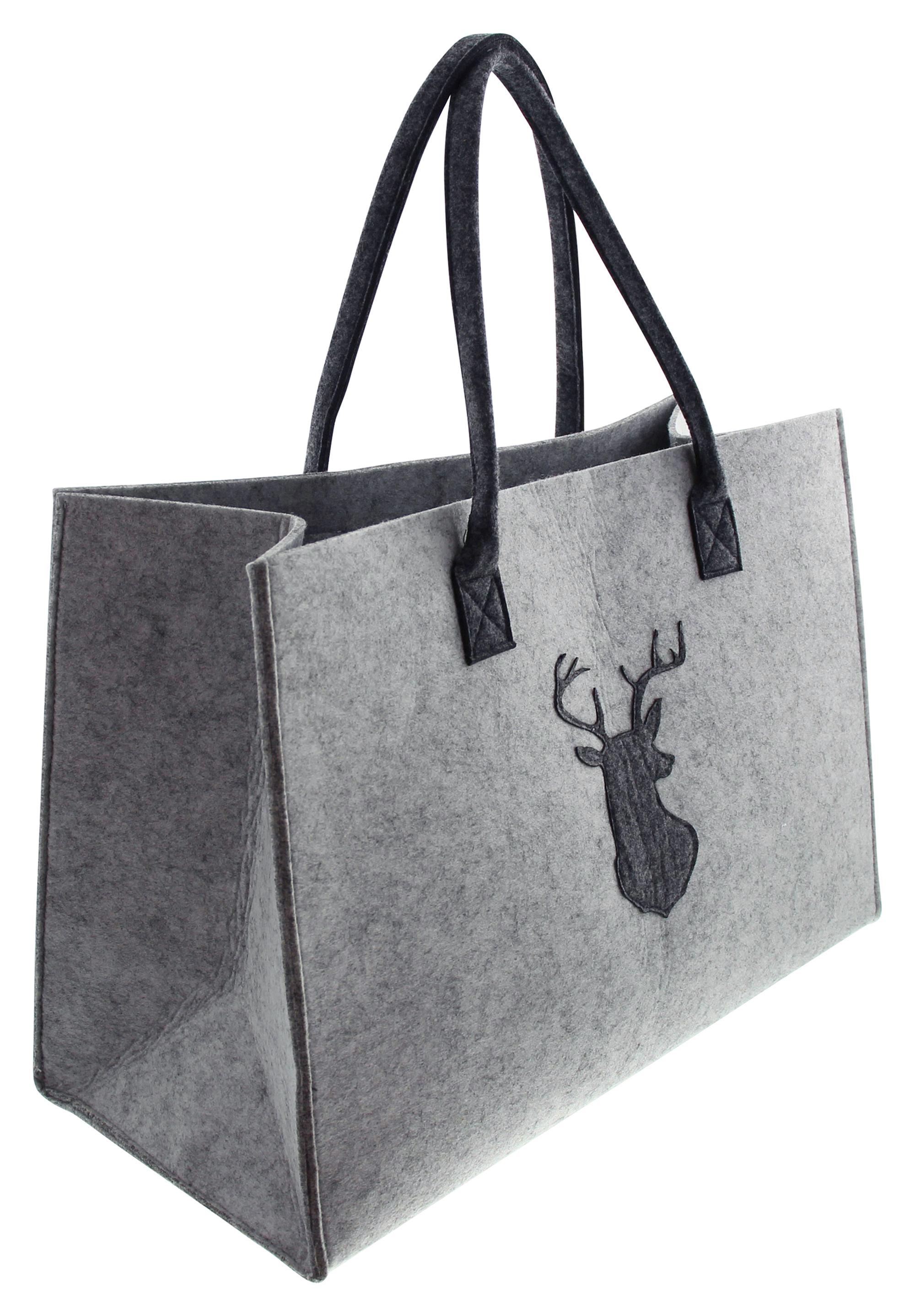 Filztasche "Hirsch" im Frank Flechtwaren Online Shop für Herbst kaufen Filztasche "Hirsch" im Frank Flechtwaren Online Shop für Herbst kaufen