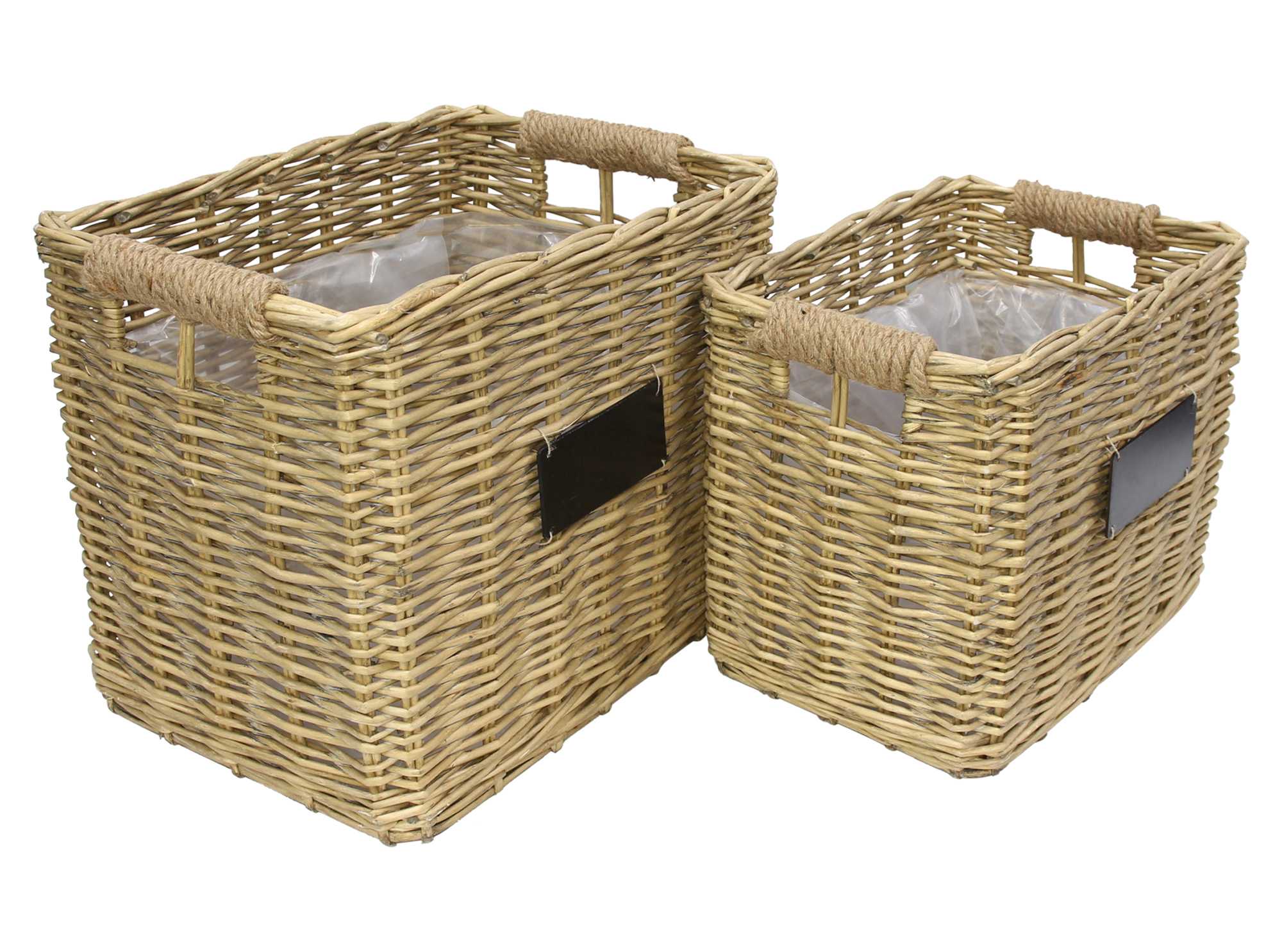 Pflanzkorb "Weiden-Chic", 2er Set im Frank Flechtwaren Online Shop für Pflanzkörbe kaufen Pflanzkorb "Weiden-Chic", 2er Set im Frank Flechtwaren Online Shop für Pflanzkörbe kaufen