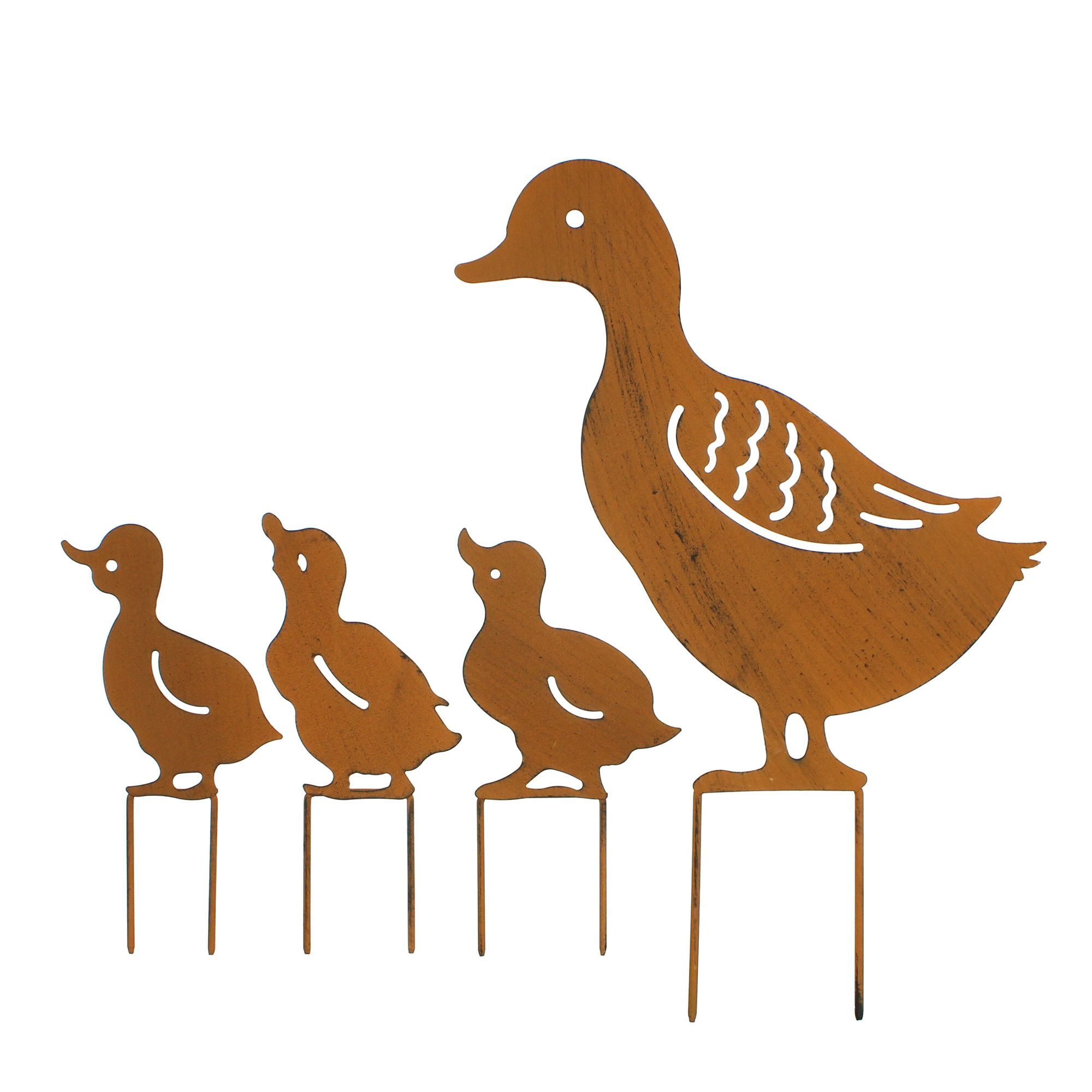 Gartenstecker "Entenfamilie", 4er Set im Frank Flechtwaren Online Shop für Ostern kaufen Gartenstecker "Entenfamilie", 4er Set im Frank Flechtwaren Online Shop für Ostern kaufen