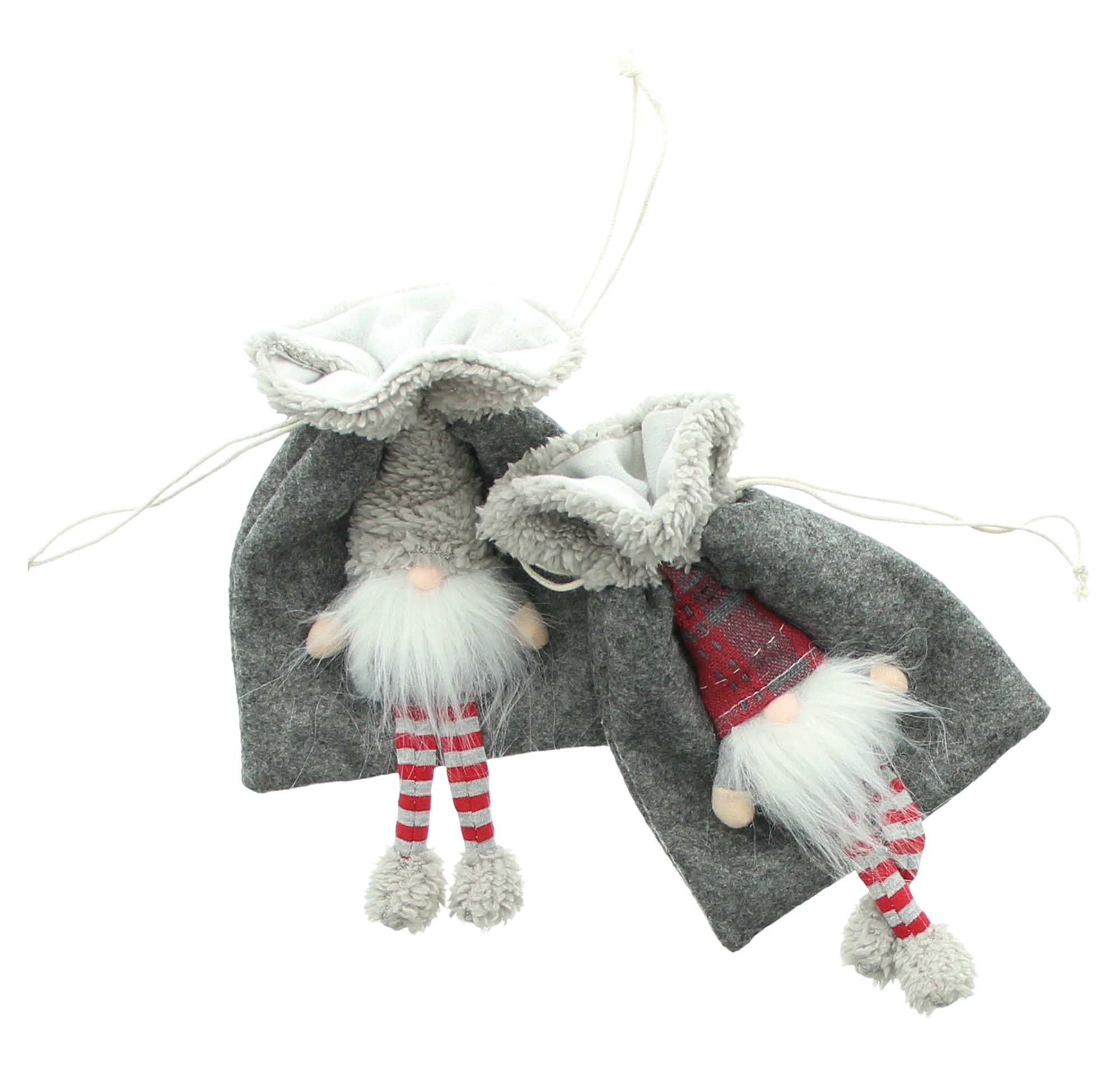 Geschenkbeutel "Wichtel", 2er Set  im Frank Flechtwaren Online Shop für Weihnachten kaufen