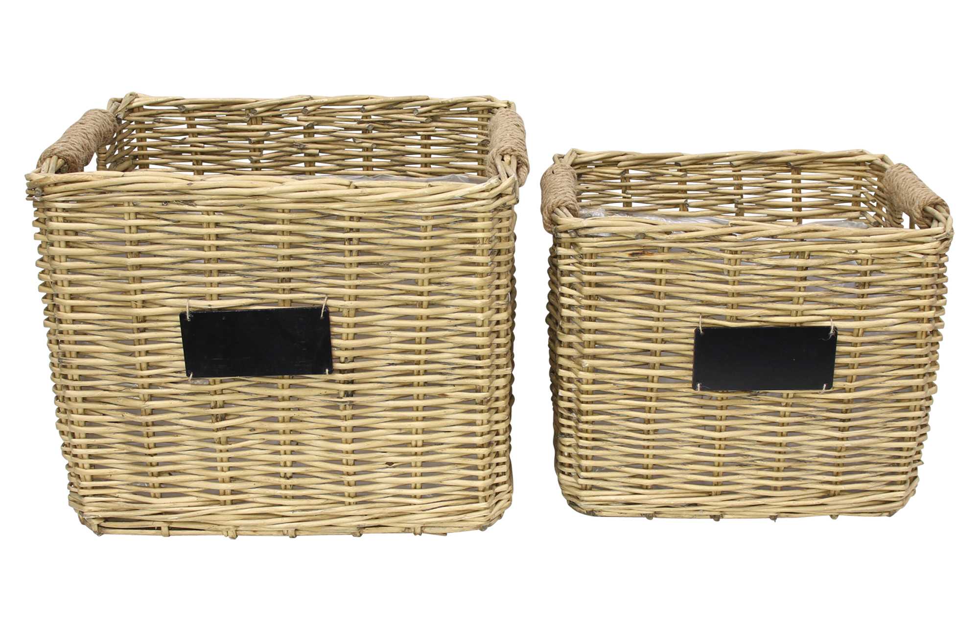 Pflanzkorb "Weiden-Chic", 2er Set im Frank Flechtwaren Online Shop für Pflanzkörbe kaufen Pflanzkorb "Weiden-Chic", 2er Set im Frank Flechtwaren Online Shop für Pflanzkörbe kaufen