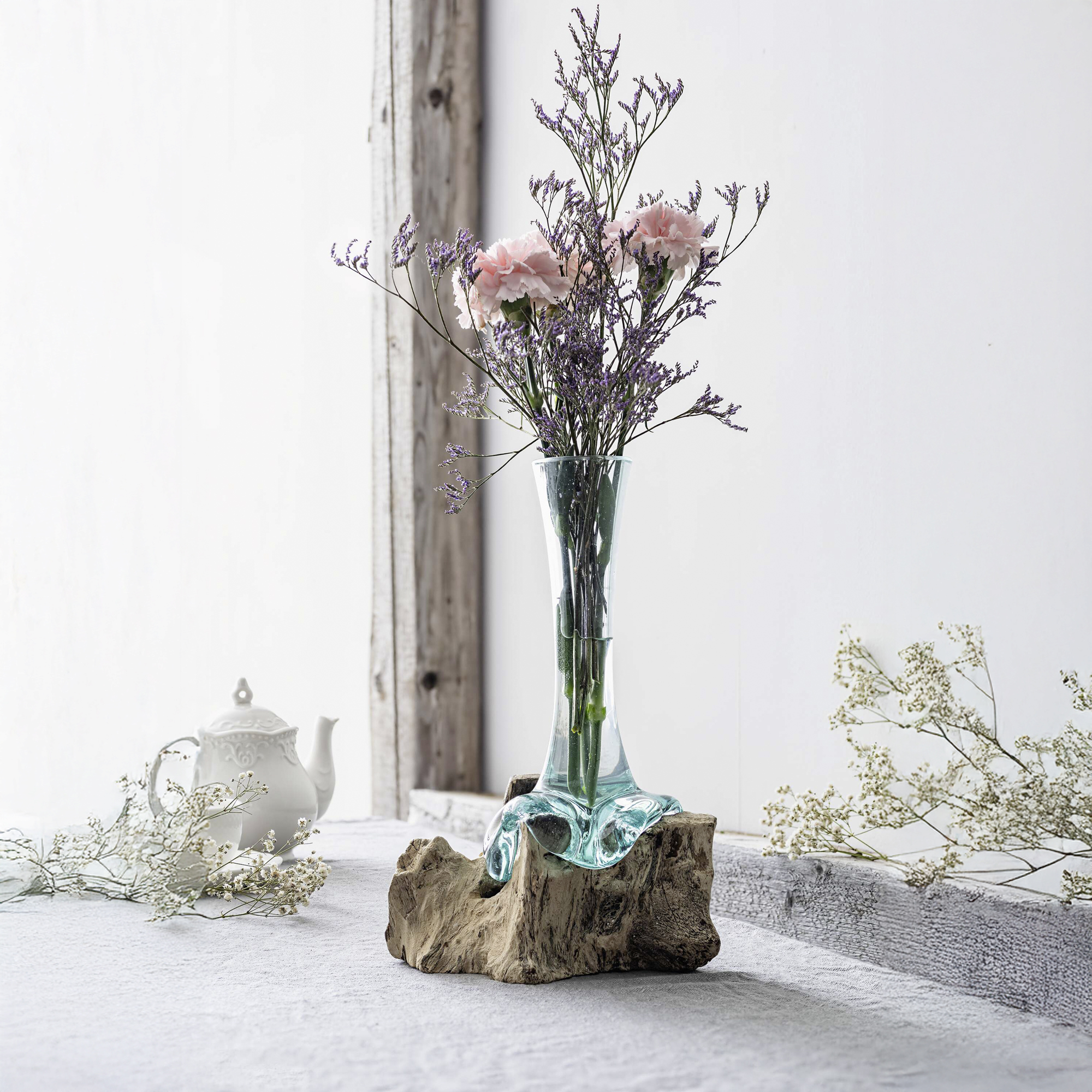 Vase "Wurzelholz", hoch  im Frank Flechtwaren Online Shop kaufen
