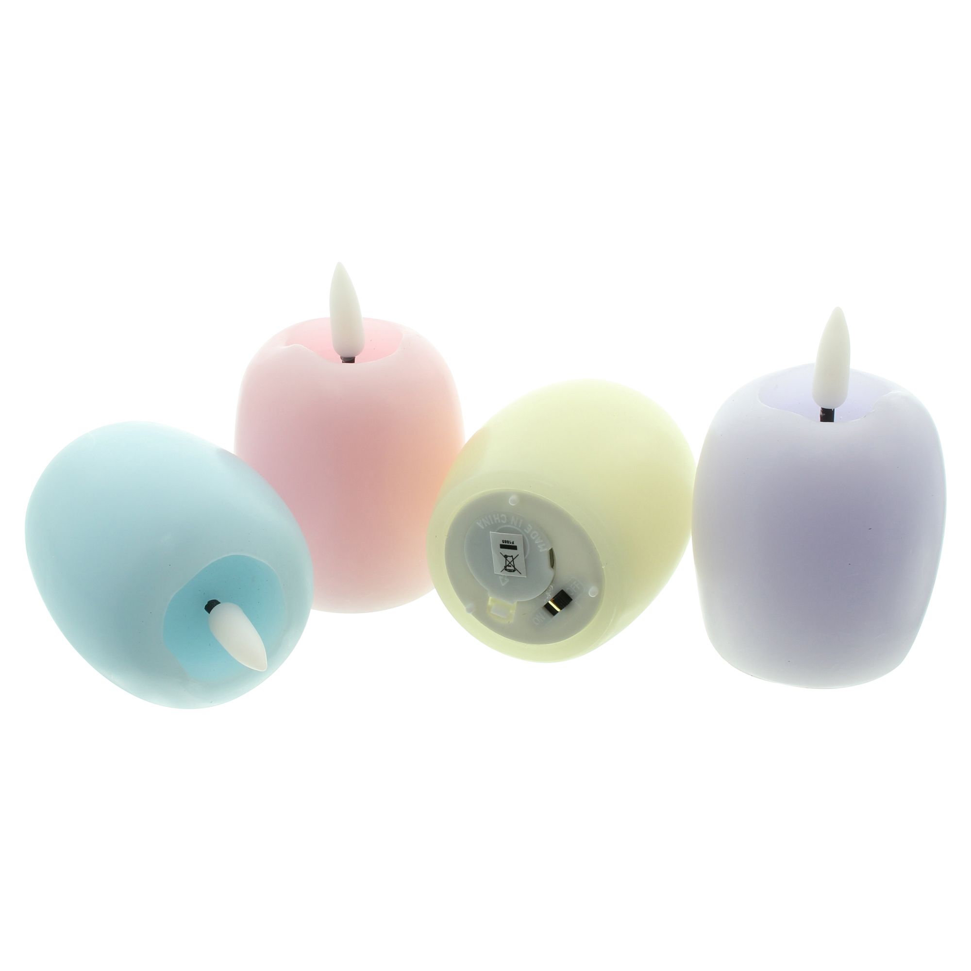 LED-Kerze "Pastell-Ei", 4er Set im Frank Flechtwaren Online Shop für Ostern kaufen LED-Kerze "Pastell-Ei", 4er Set im Frank Flechtwaren Online Shop für Ostern kaufen