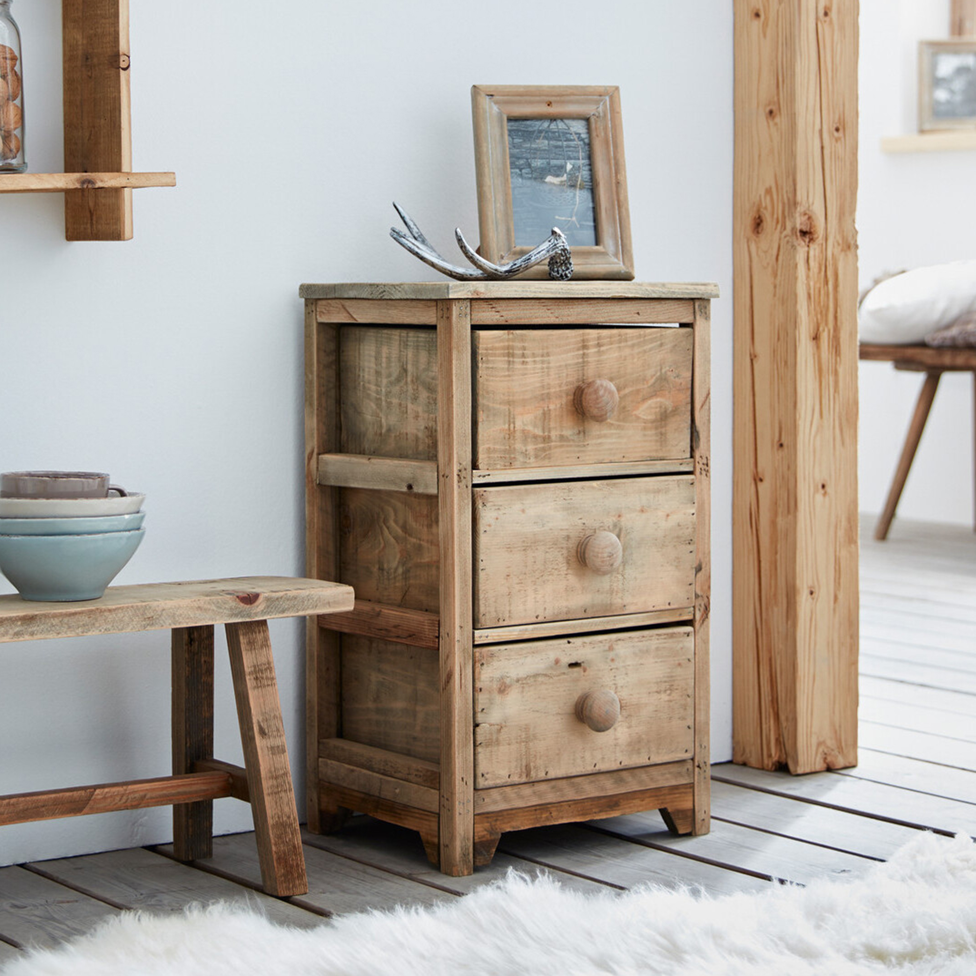 Kommode "Used-Look"  im Frank Flechtwaren Online Shop kaufen