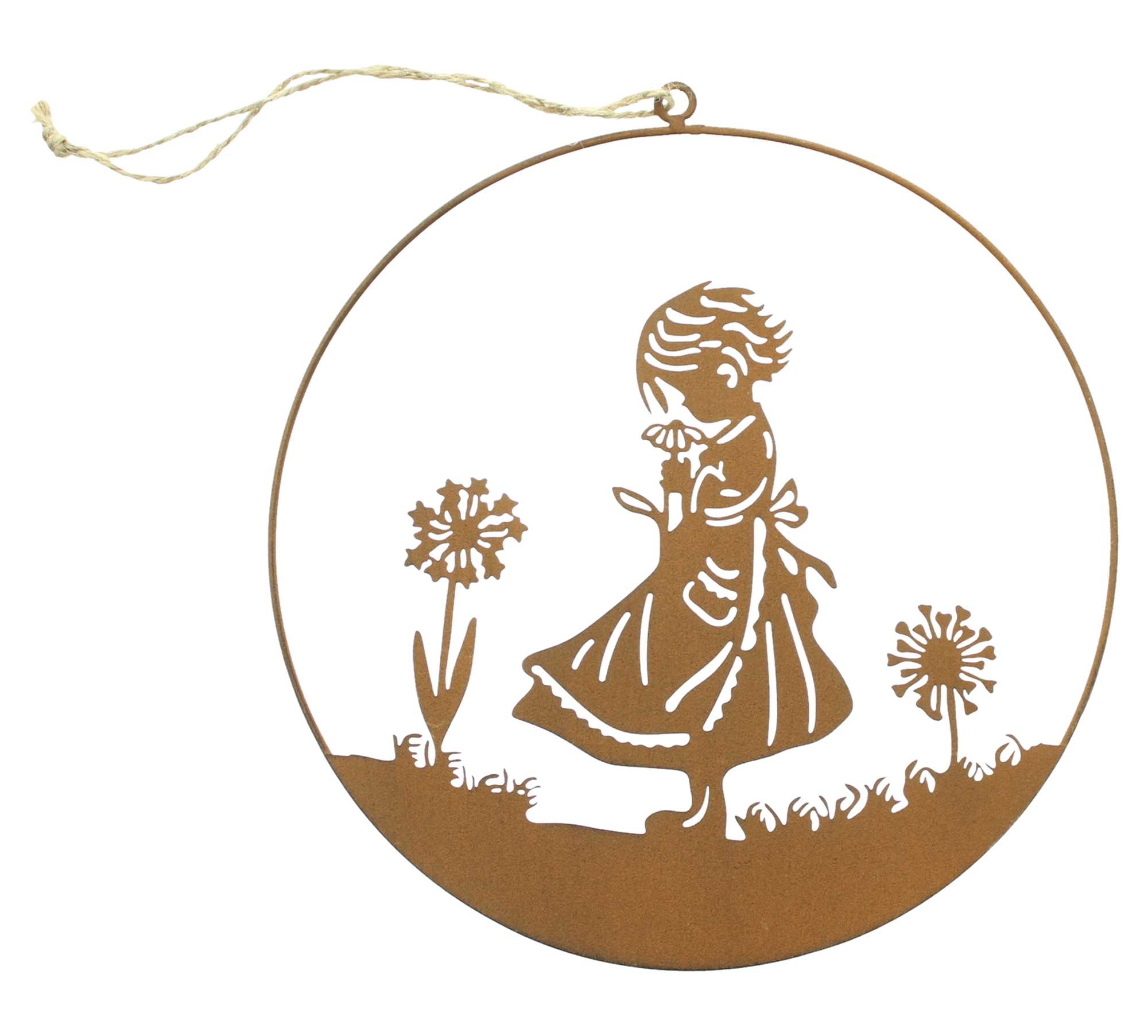 Hänger "Mädchen mit Blume"  im Frank Flechtwaren Online Shop für Ostern kaufen