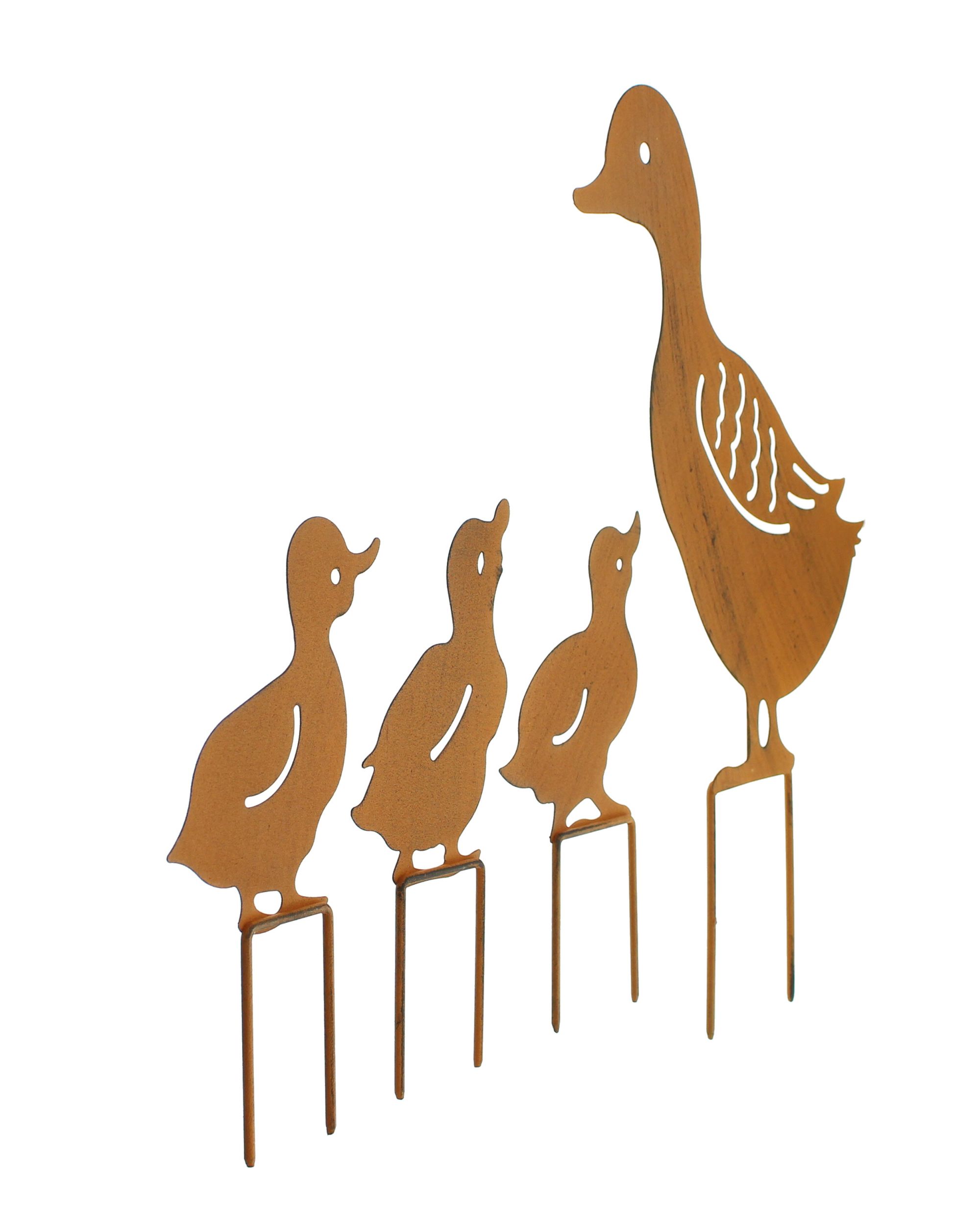 Gartenstecker "Entenfamilie", 4er Set im Frank Flechtwaren Online Shop für Ostern kaufen Gartenstecker "Entenfamilie", 4er Set im Frank Flechtwaren Online Shop für Ostern kaufen